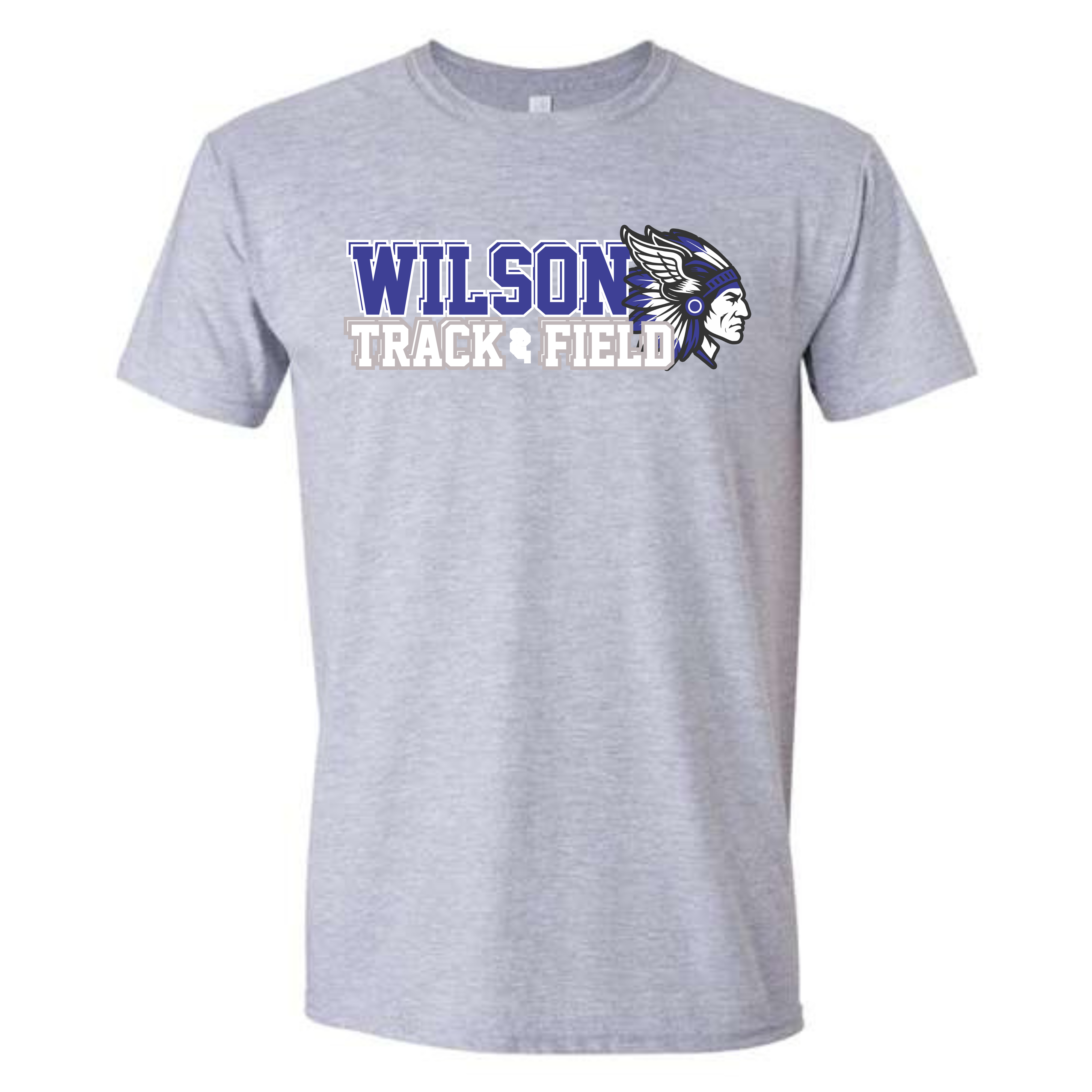 Wilson track Tee- 64000 Sport Grey