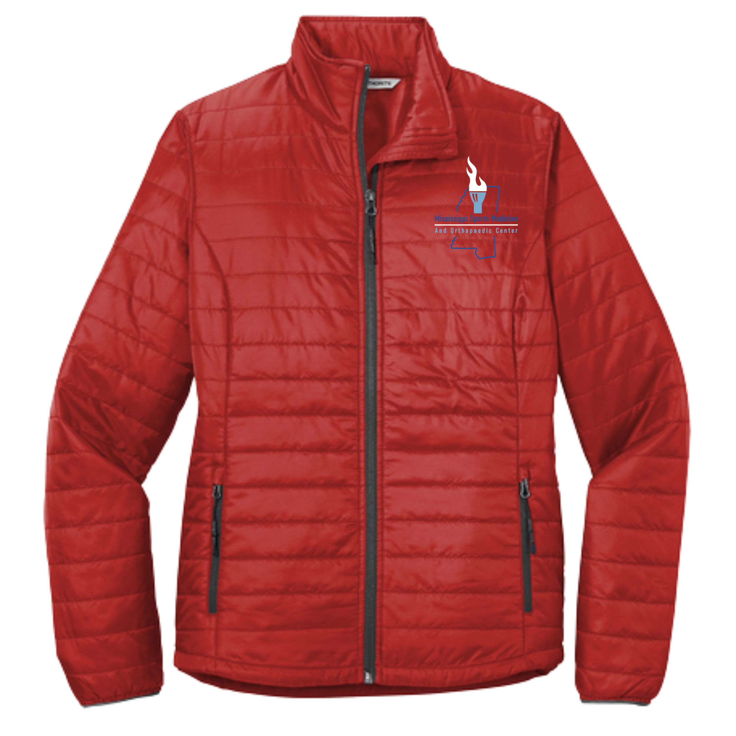 Orthopedic Center Men's Embroidered Puff Jacket- J850