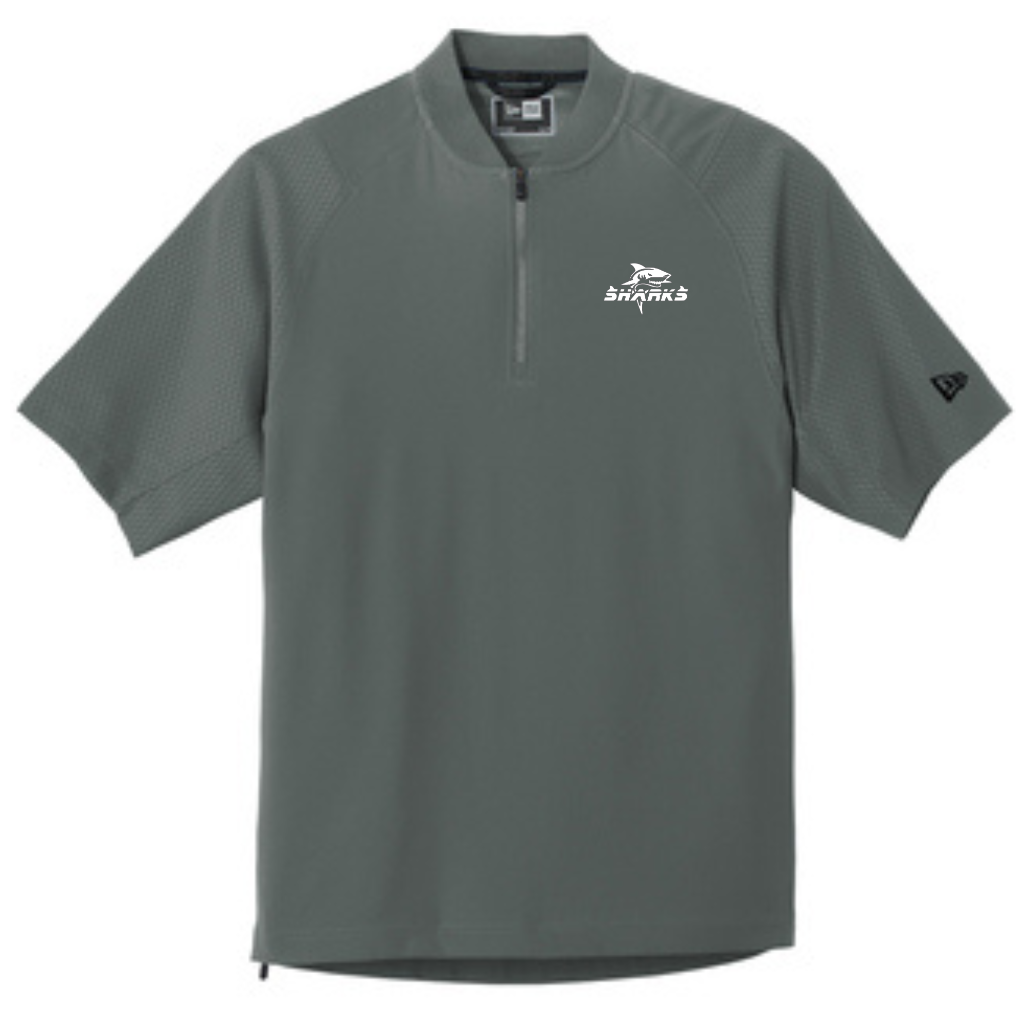 Sharks Cage Short Sleeve 1/4-Zip Jacket- Graphite- NEA600