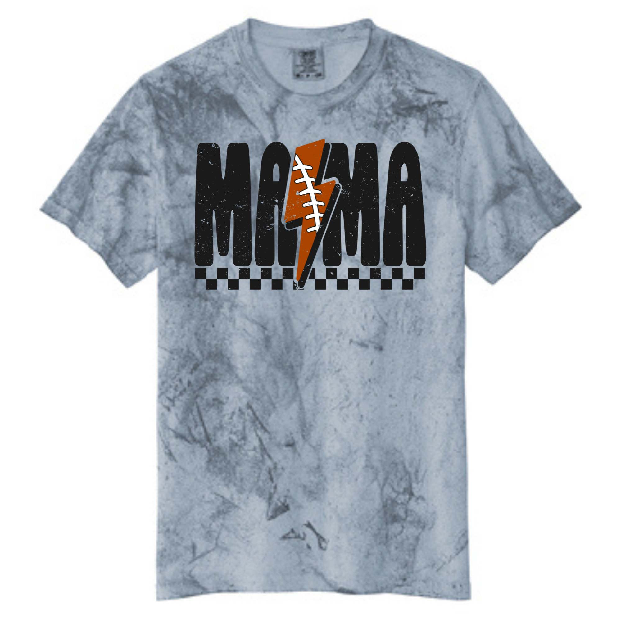 Cherokee Mama Football Vintage Tee/Sweatshirt- 1745/1545 Ocean