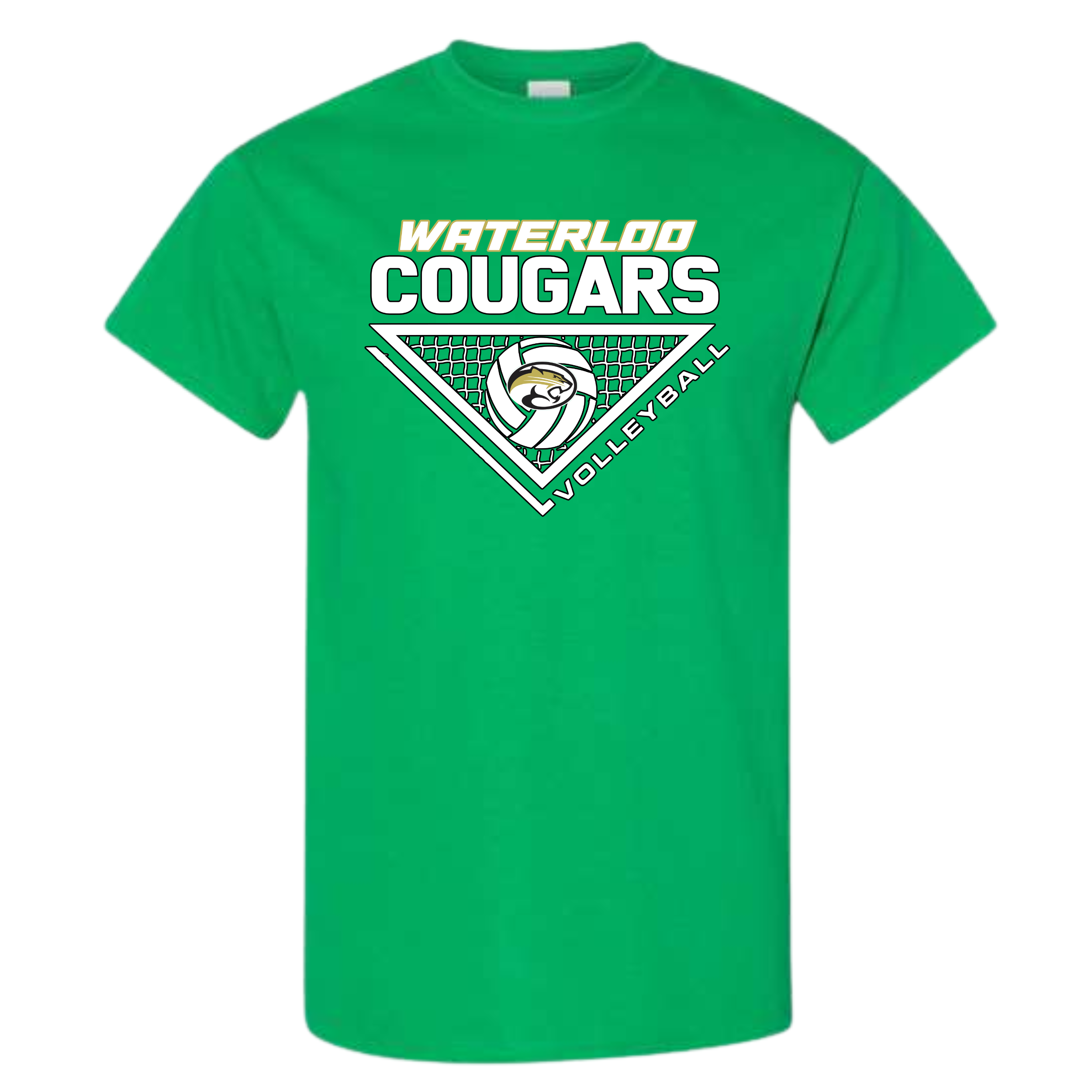 Waterloo Cougars Volleyball Cotton Tee- 5000
