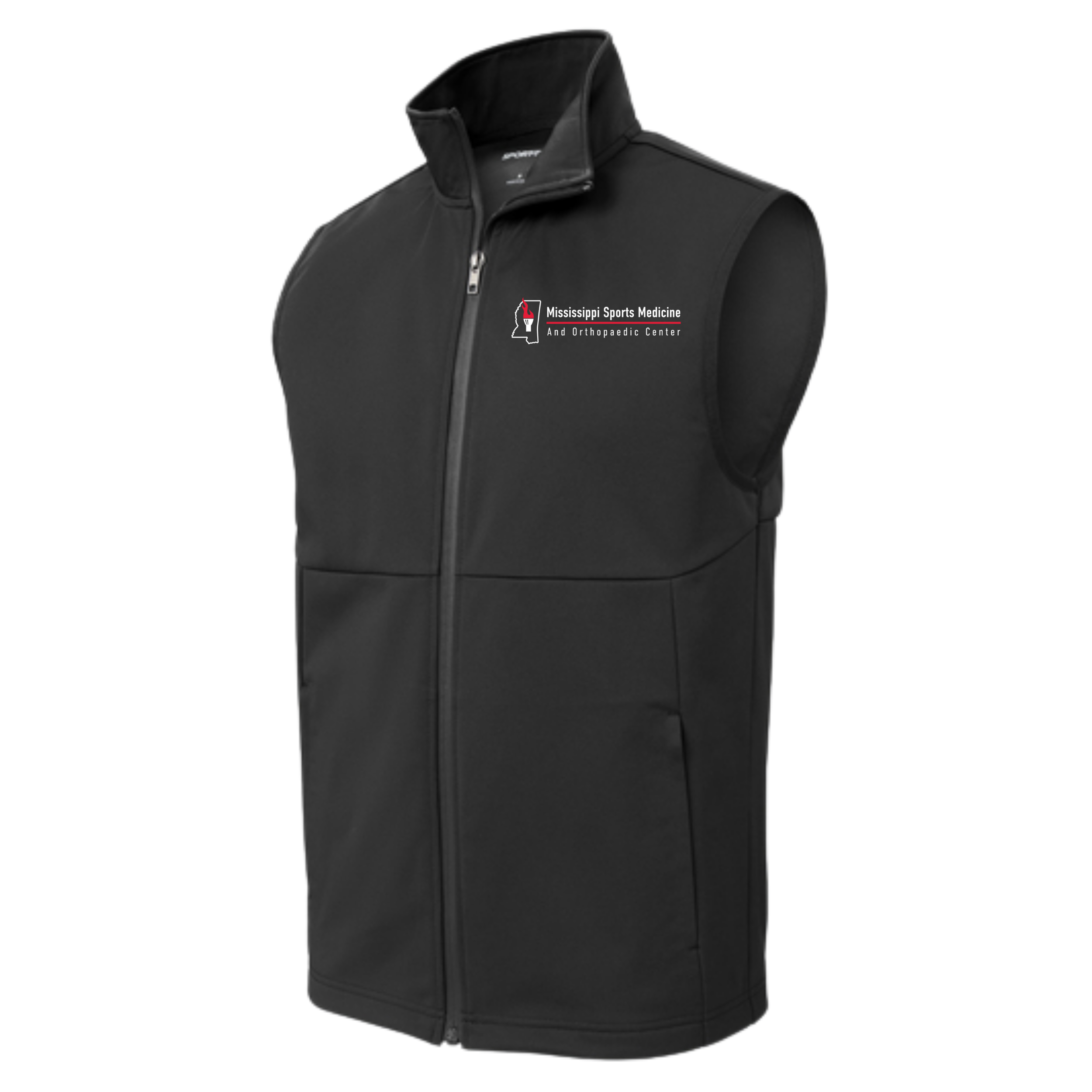 Orthopedic Center Men's Embroidered soft shell vest- ST981