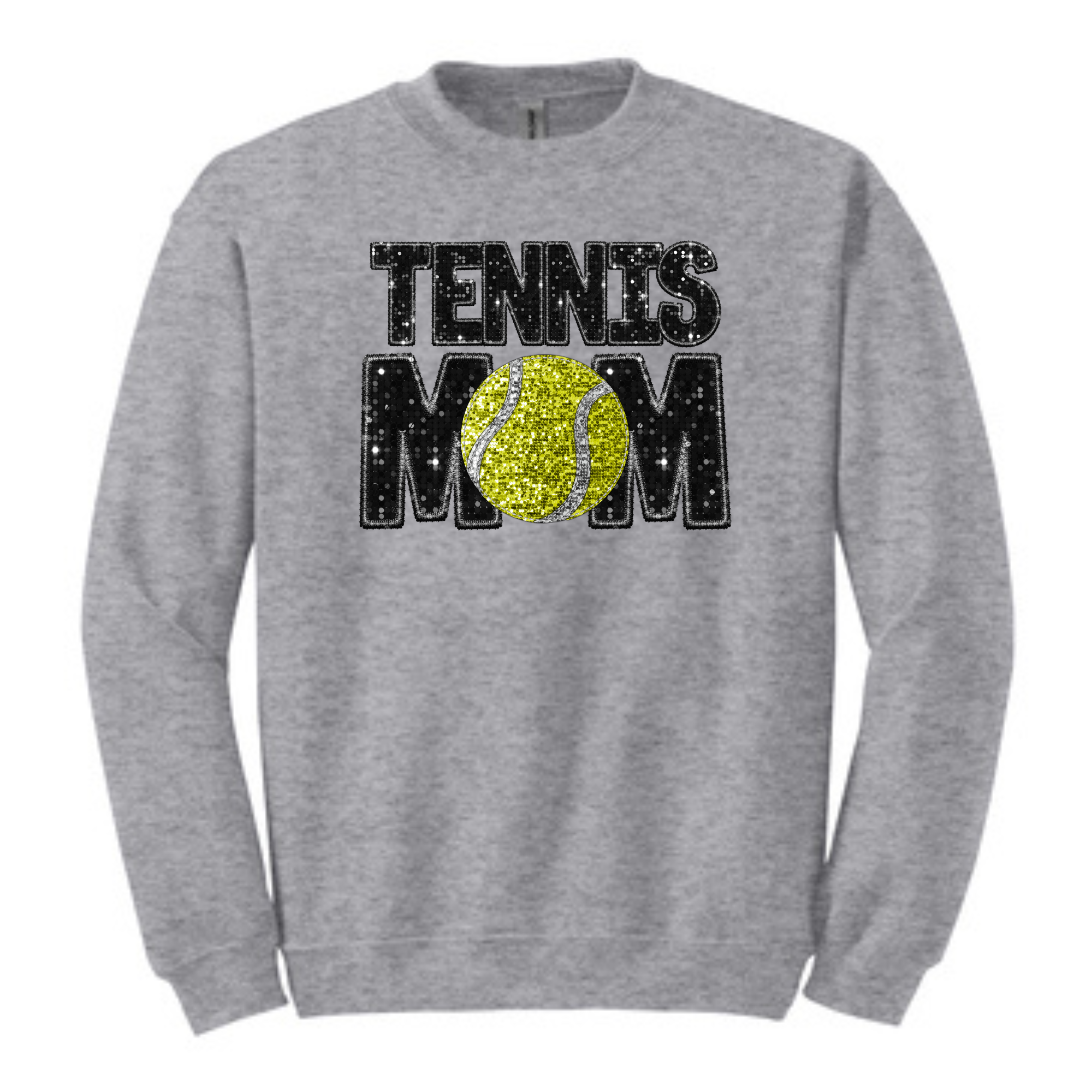 Central Tennis Mom Faux Sequin Sweatshirt- 18000