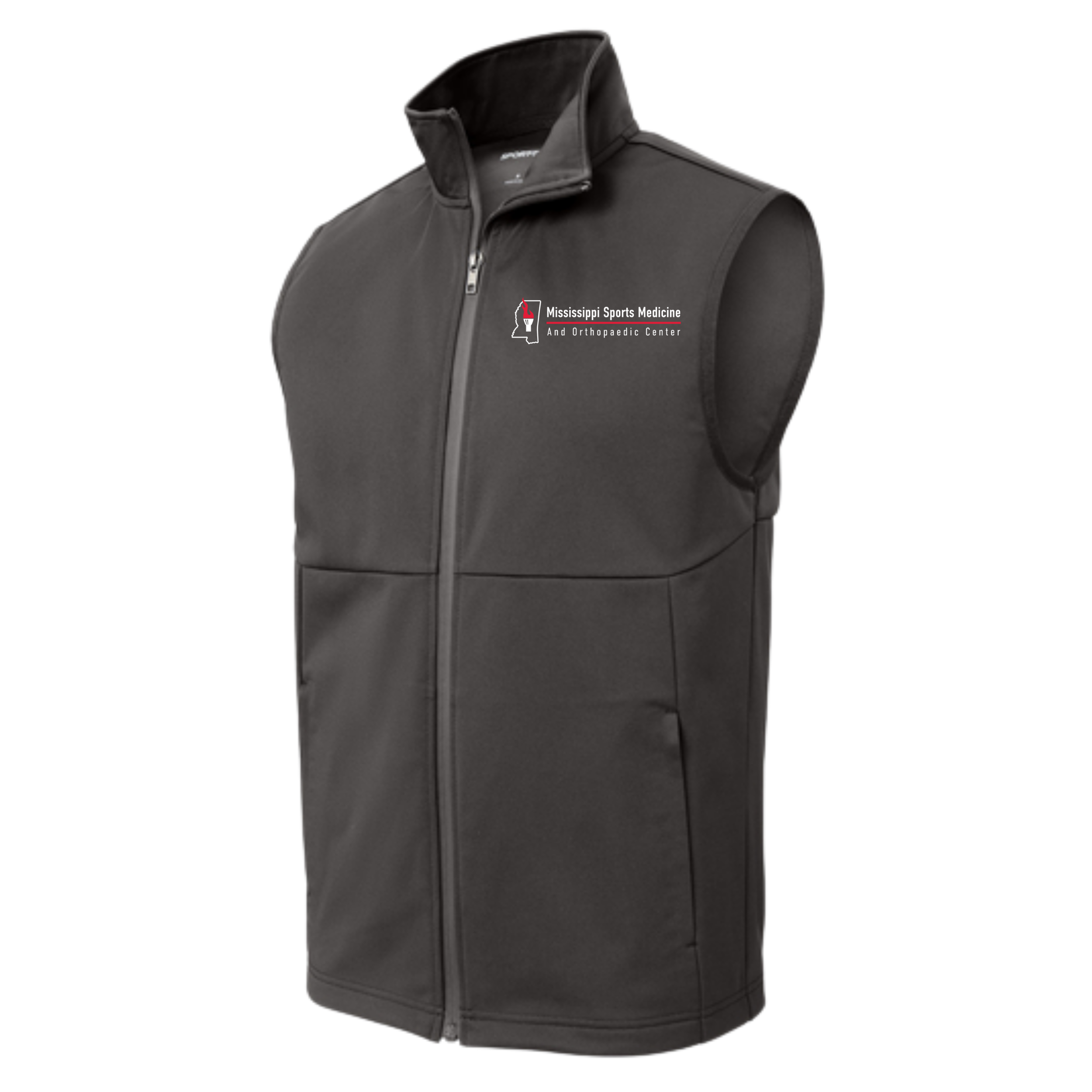 Orthopedic Center Men's Embroidered soft shell vest- ST981