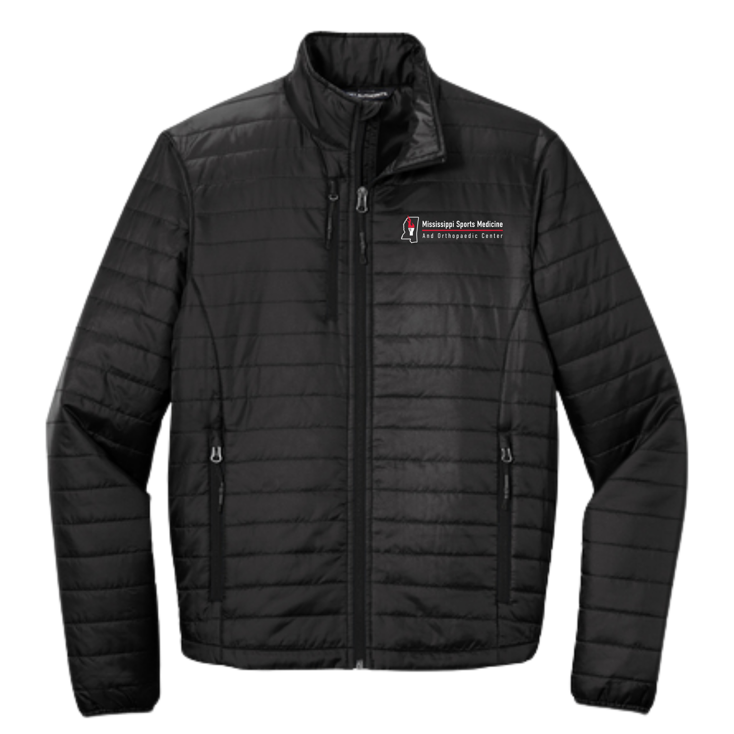 Orthopedic Center Men's Embroidered Puff Jacket- J850