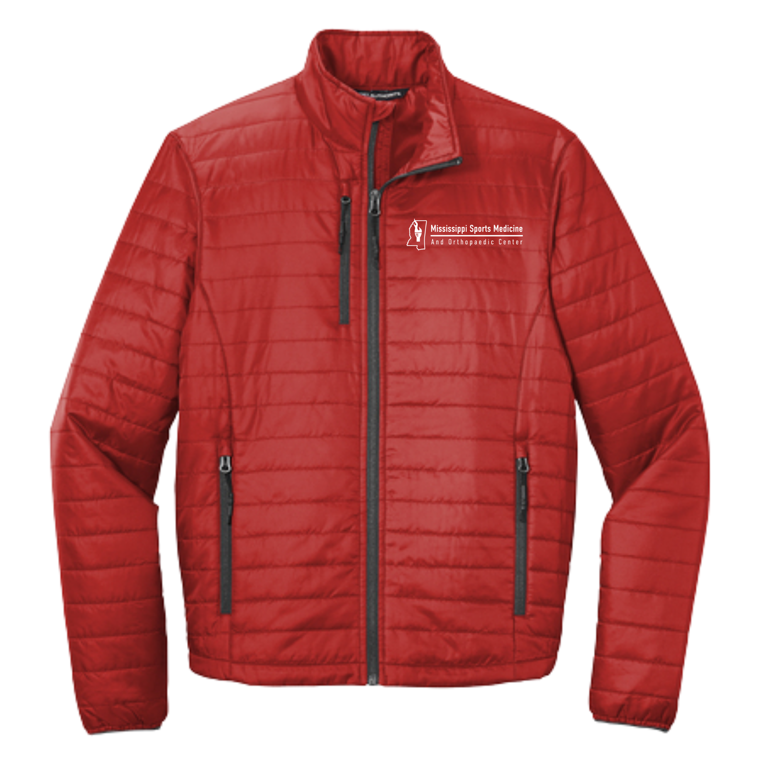 Orthopedic Center Men's Embroidered Puff Jacket- J850