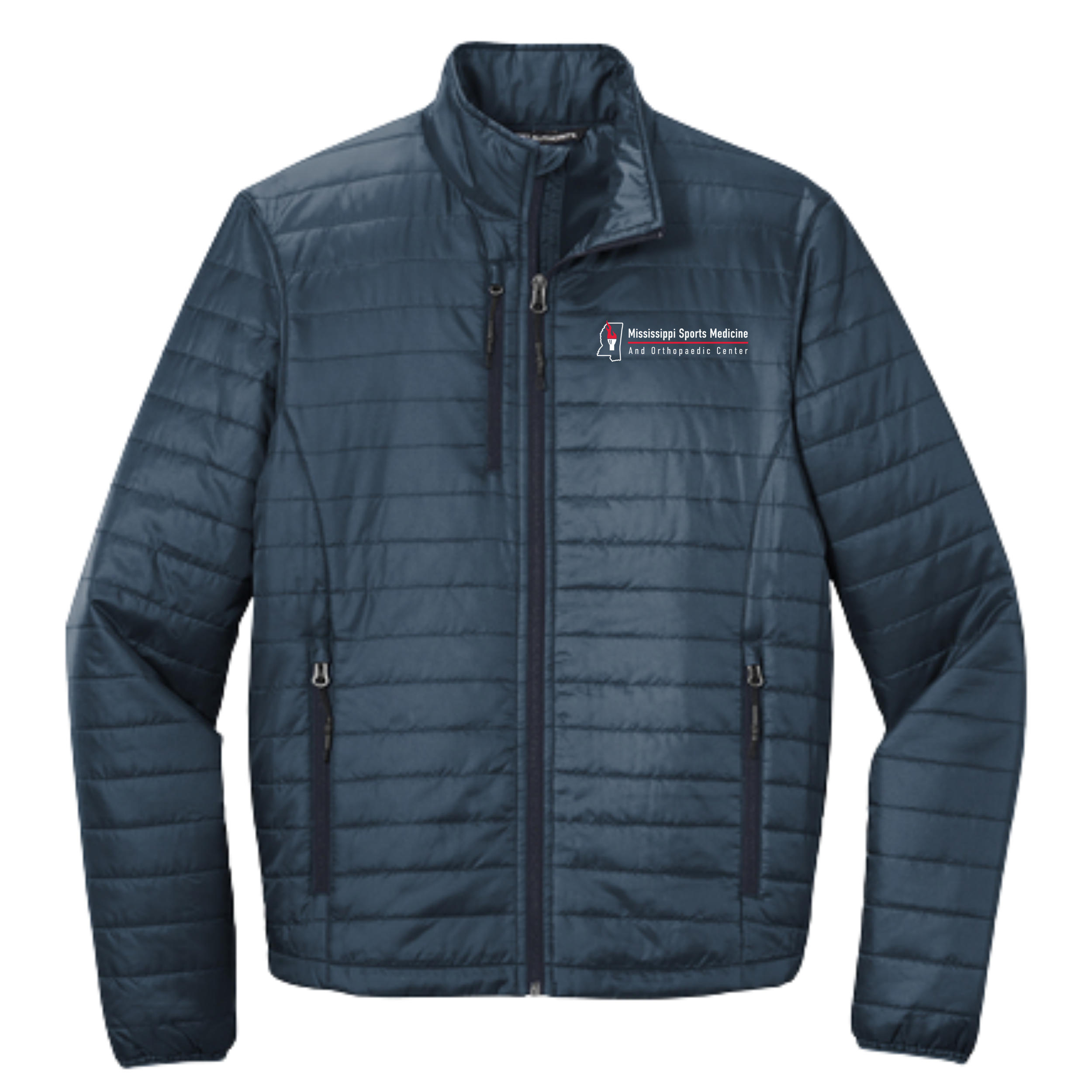 Orthopedic Center Men's Embroidered Puff Jacket- J850