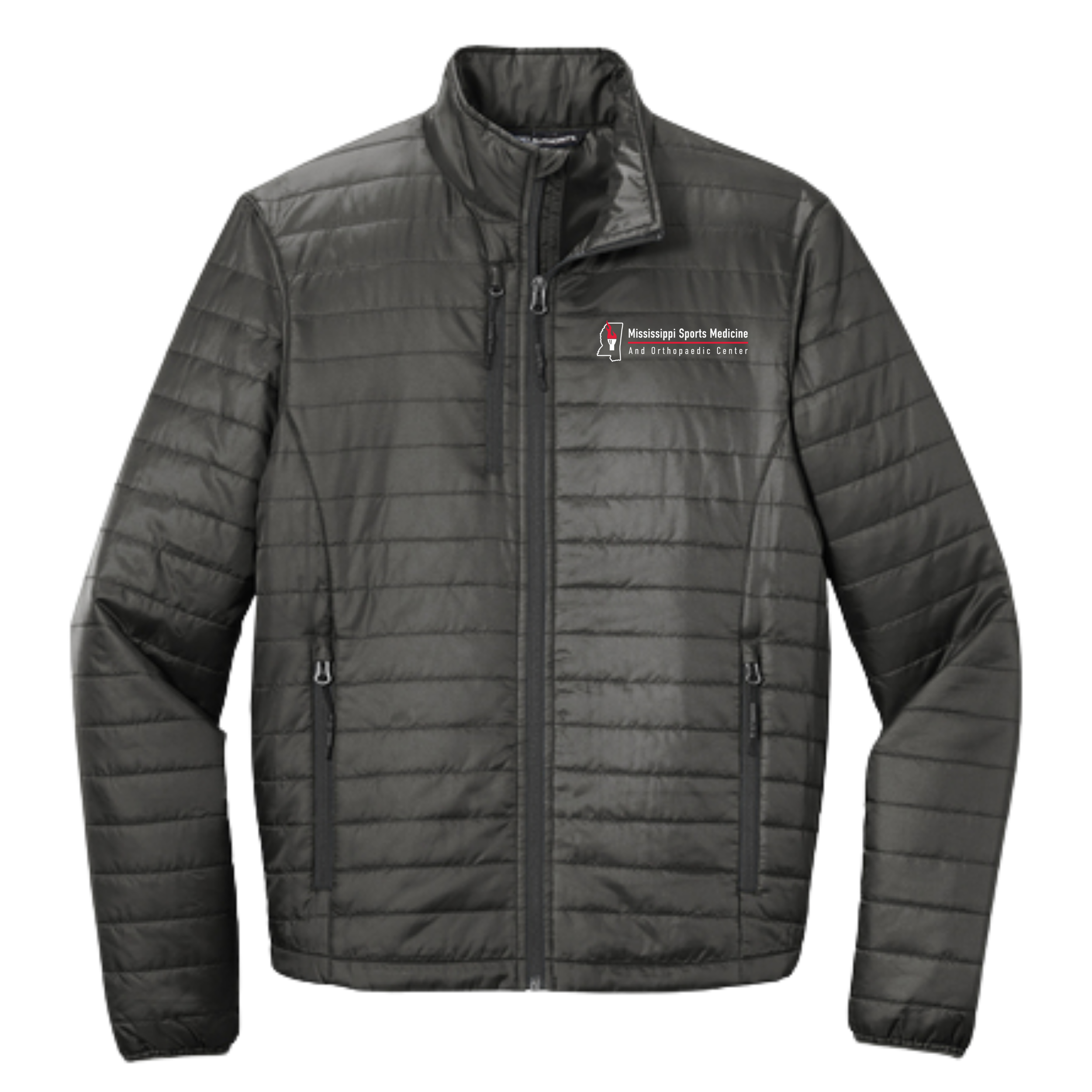 Orthopedic Center Men's Embroidered Puff Jacket- J850