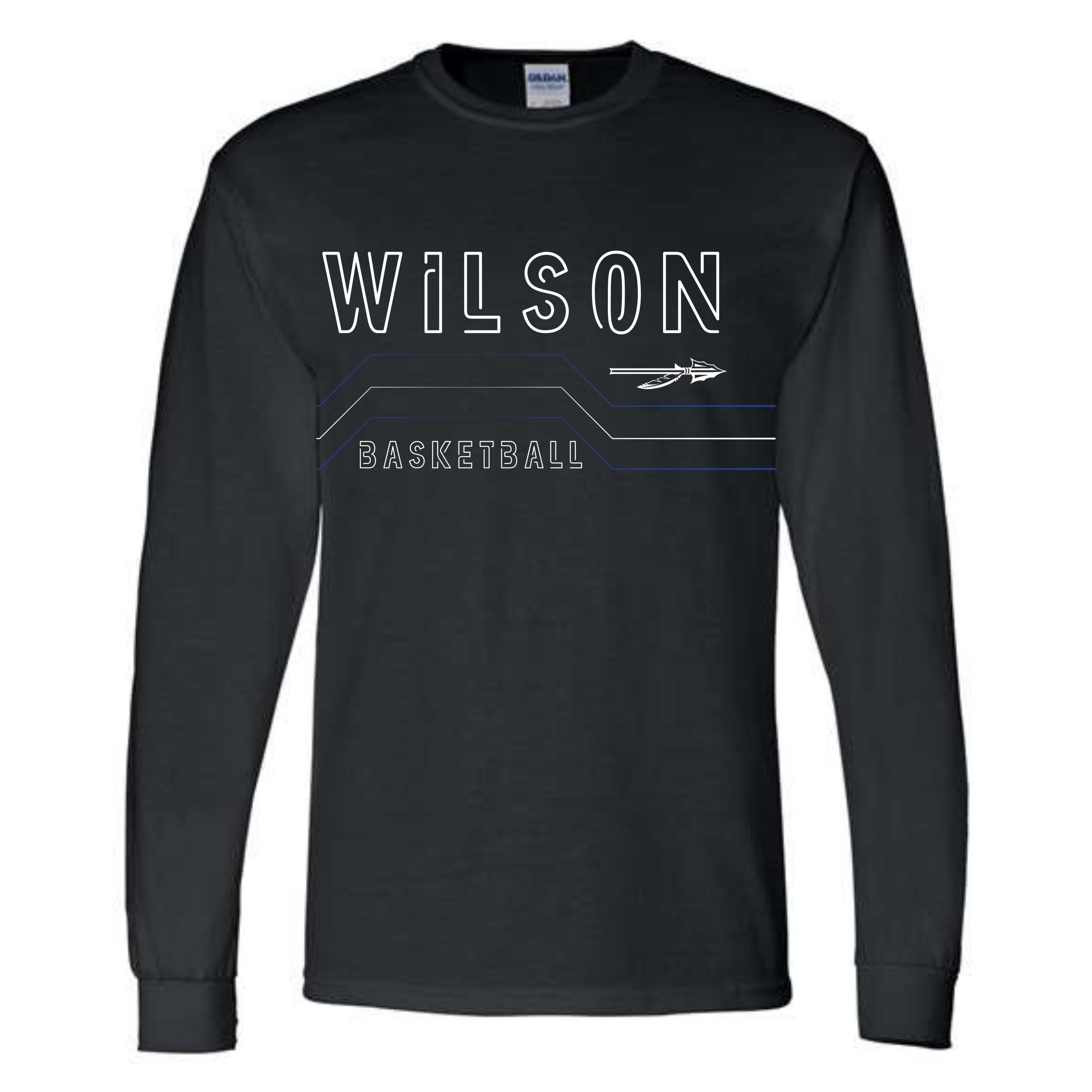 Wilson basketball Black Tee-8000