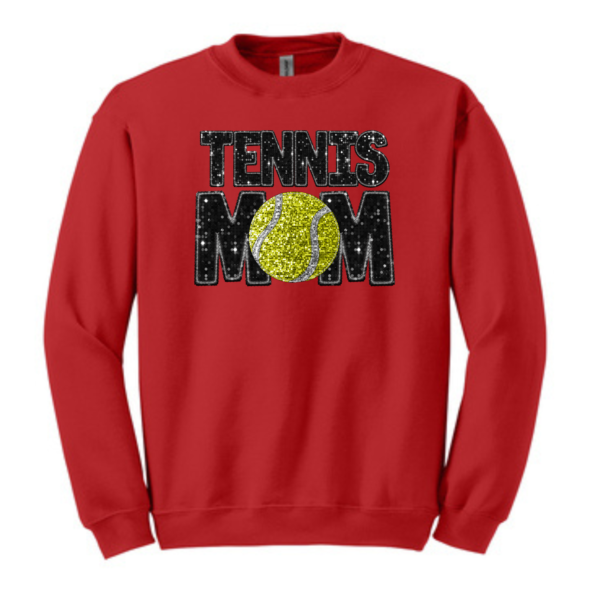 Central Tennis Mom Faux Sequin Sweatshirt- 18000