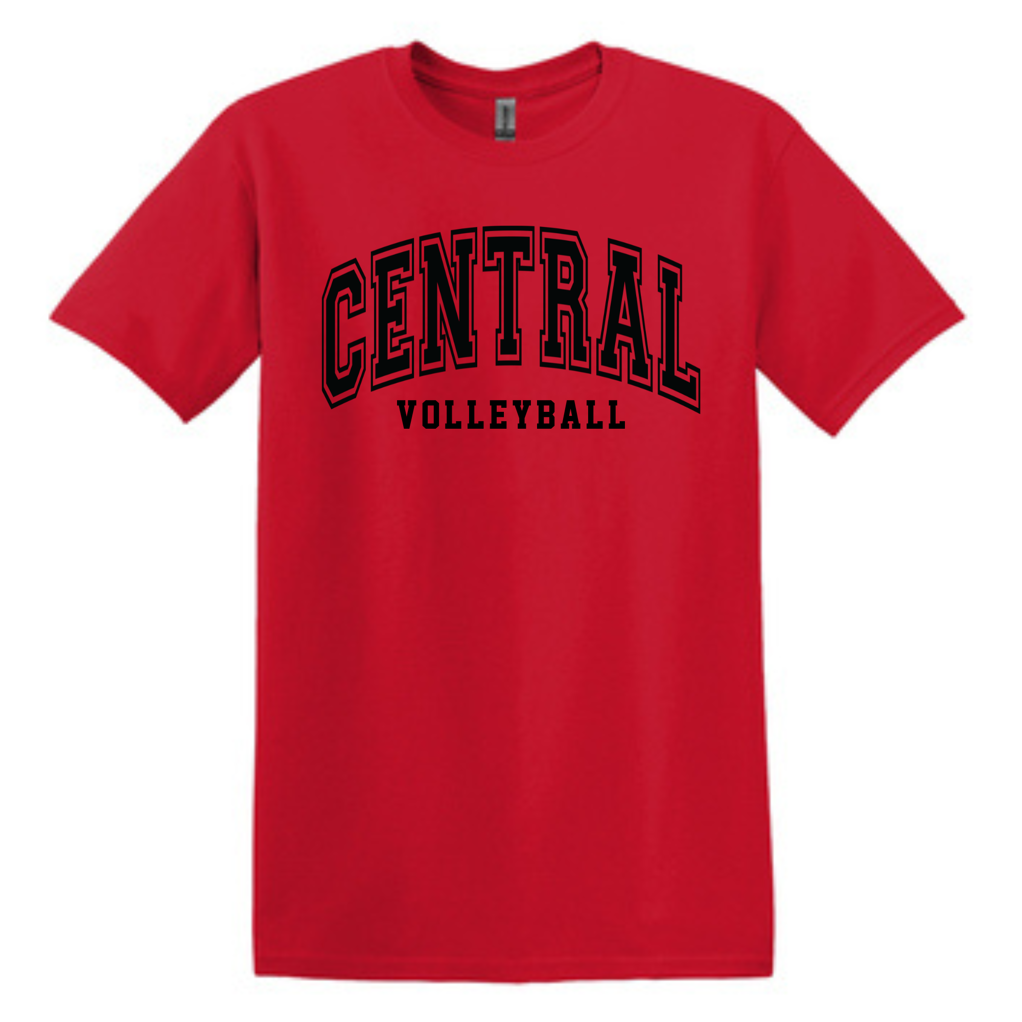 Central Volleyball Arched Collegiate Tee- 64000