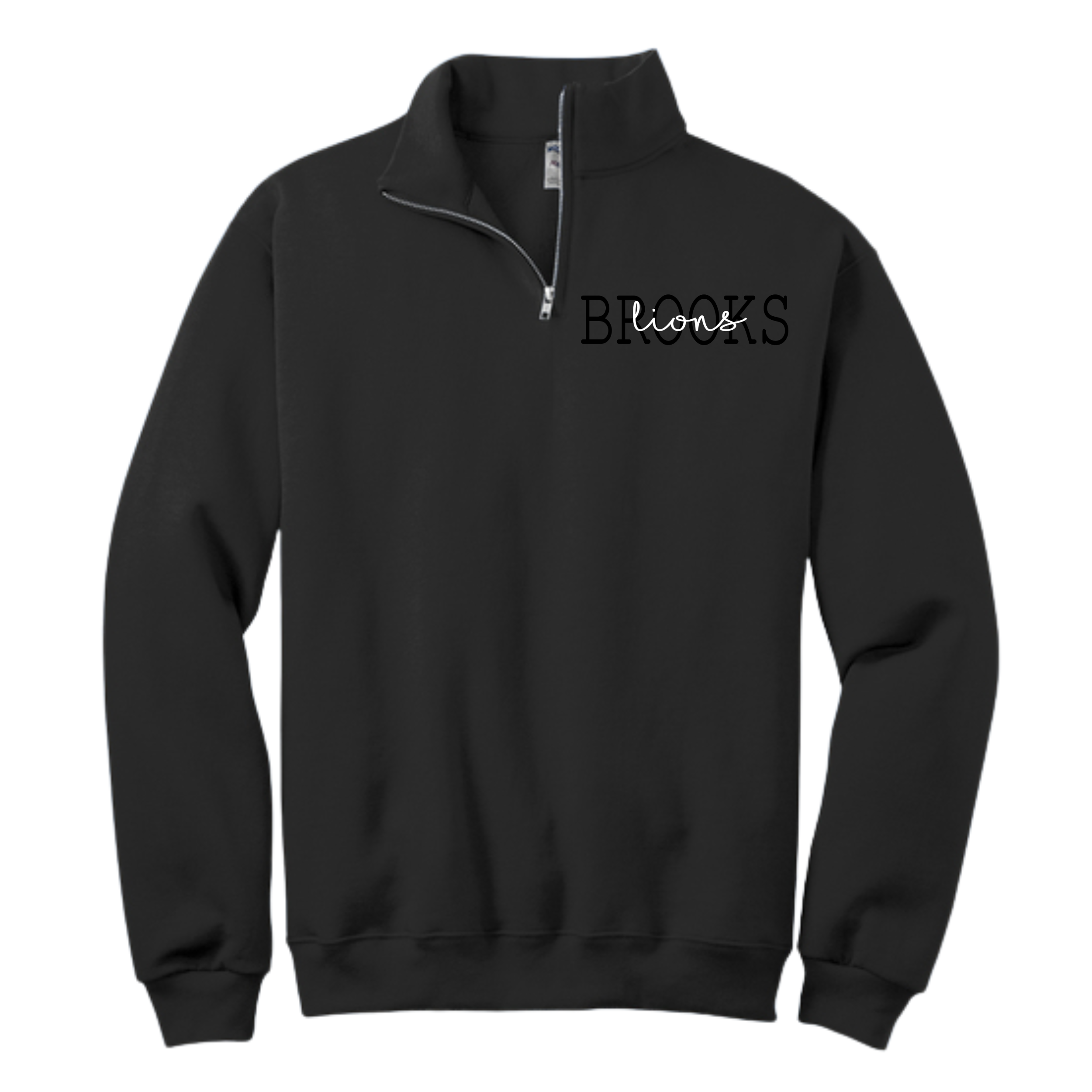 Black 1/4 Zip Jerzee Sweatshirt #995M