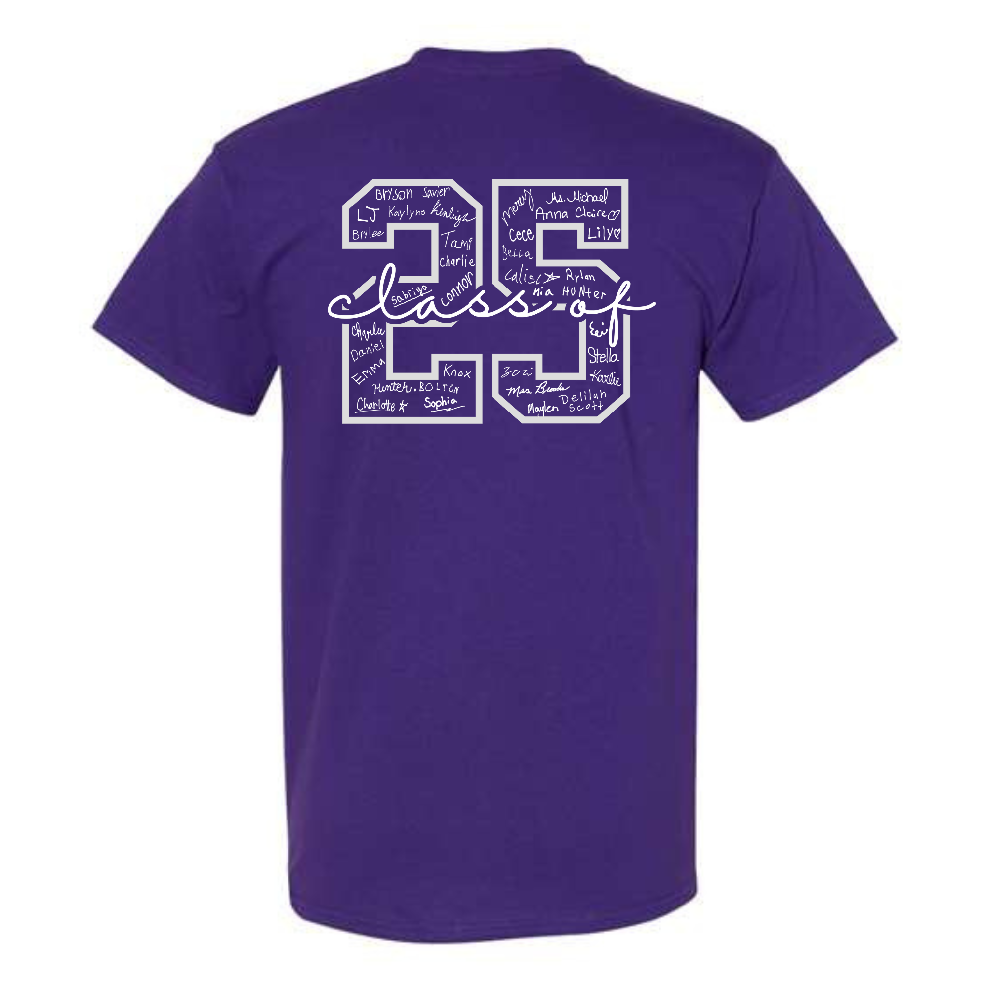 Underwood sixth grade class graduation tee- 5000 Purple