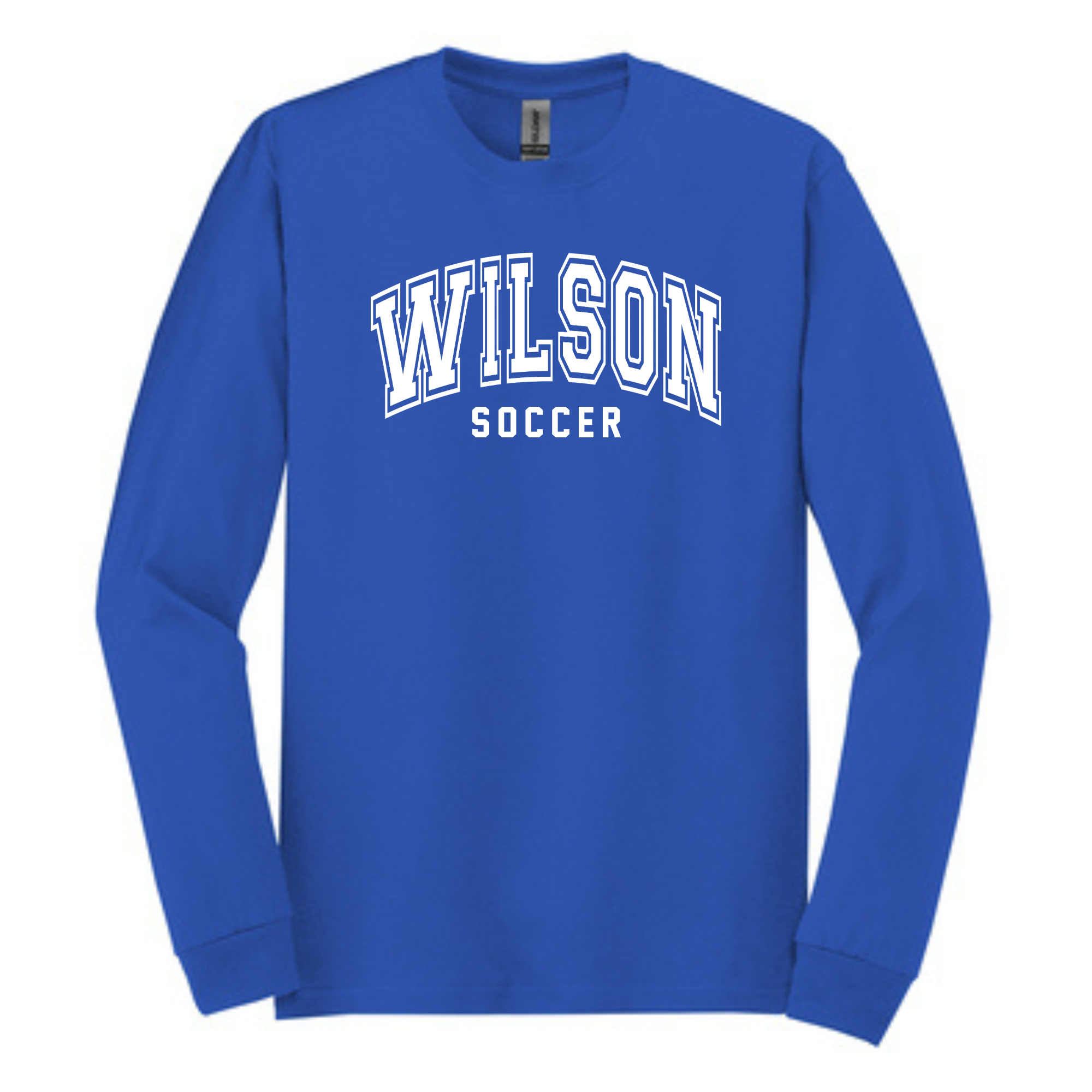 WILSON SOCCER ARCHED COLLEGIATE LONG SLEEVE TEE- 5400