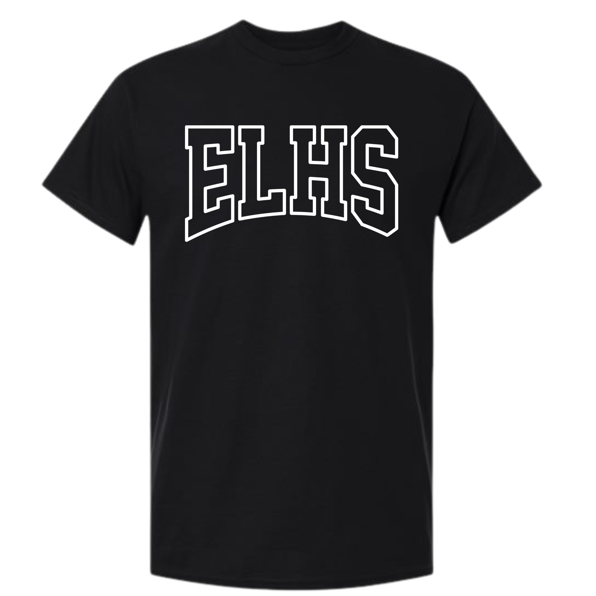 ELHS Black Out Tee- Black 5000