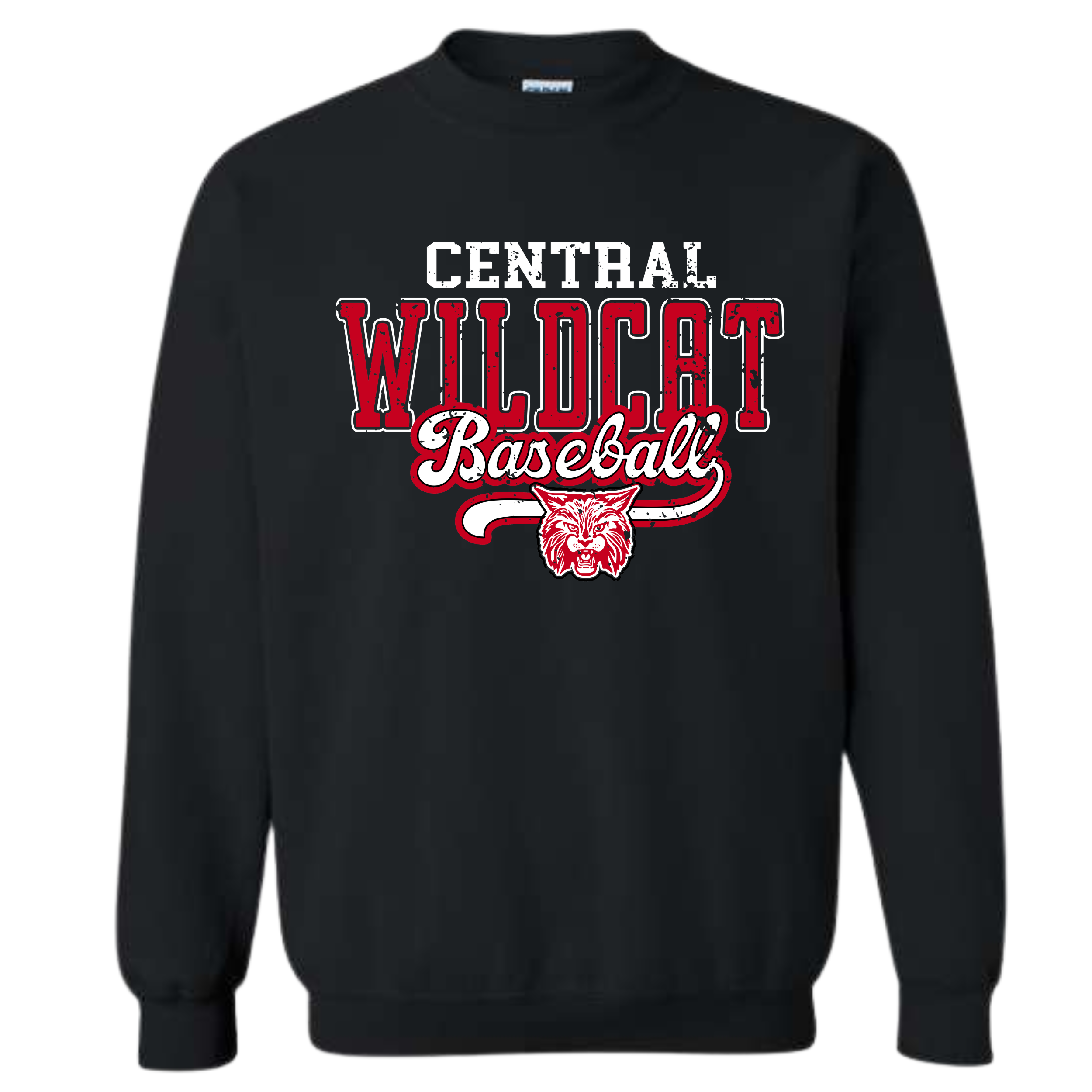 Team Retro Baseball Sweatshirt-18000 Black