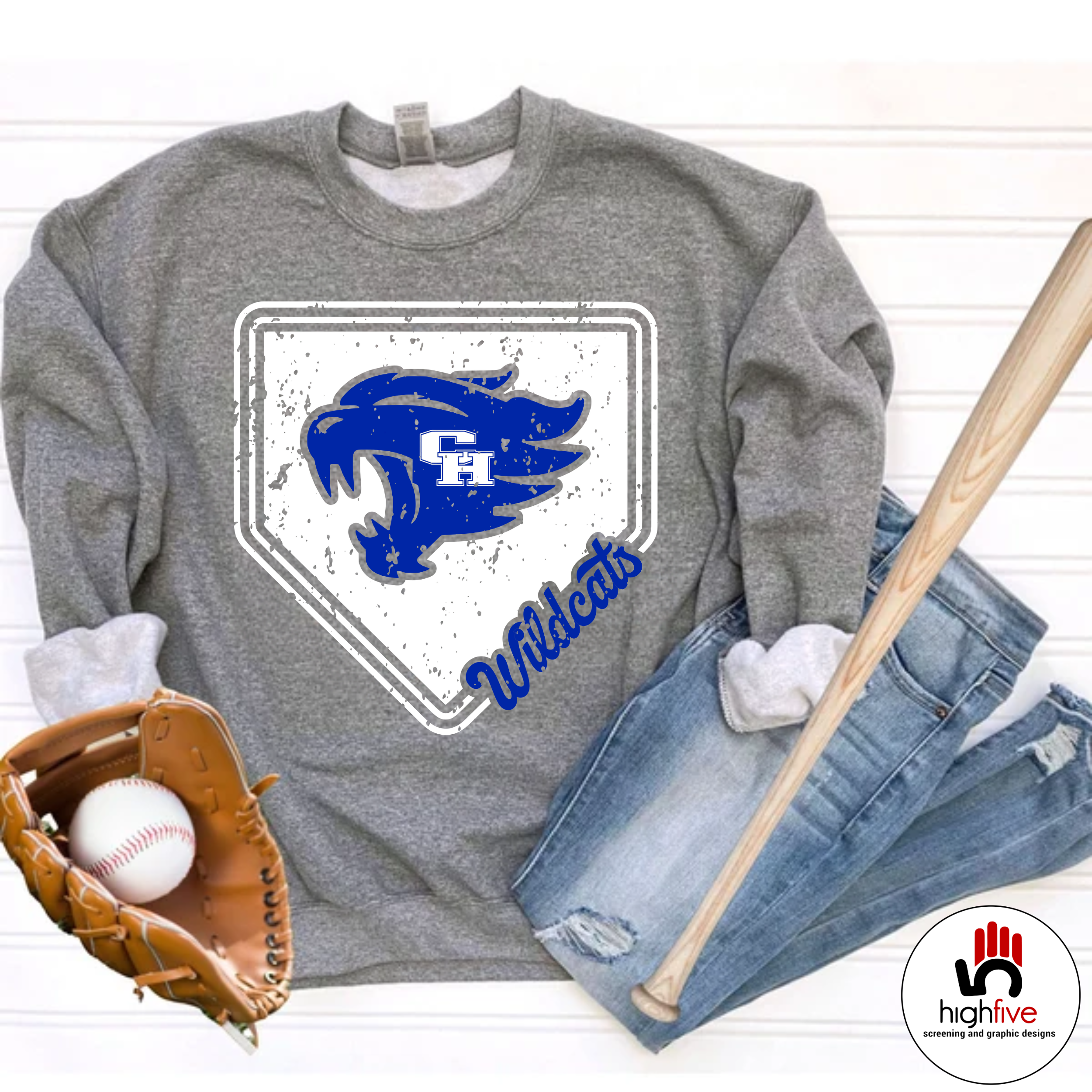 Homeplate Graphite Heather Sweatshirt