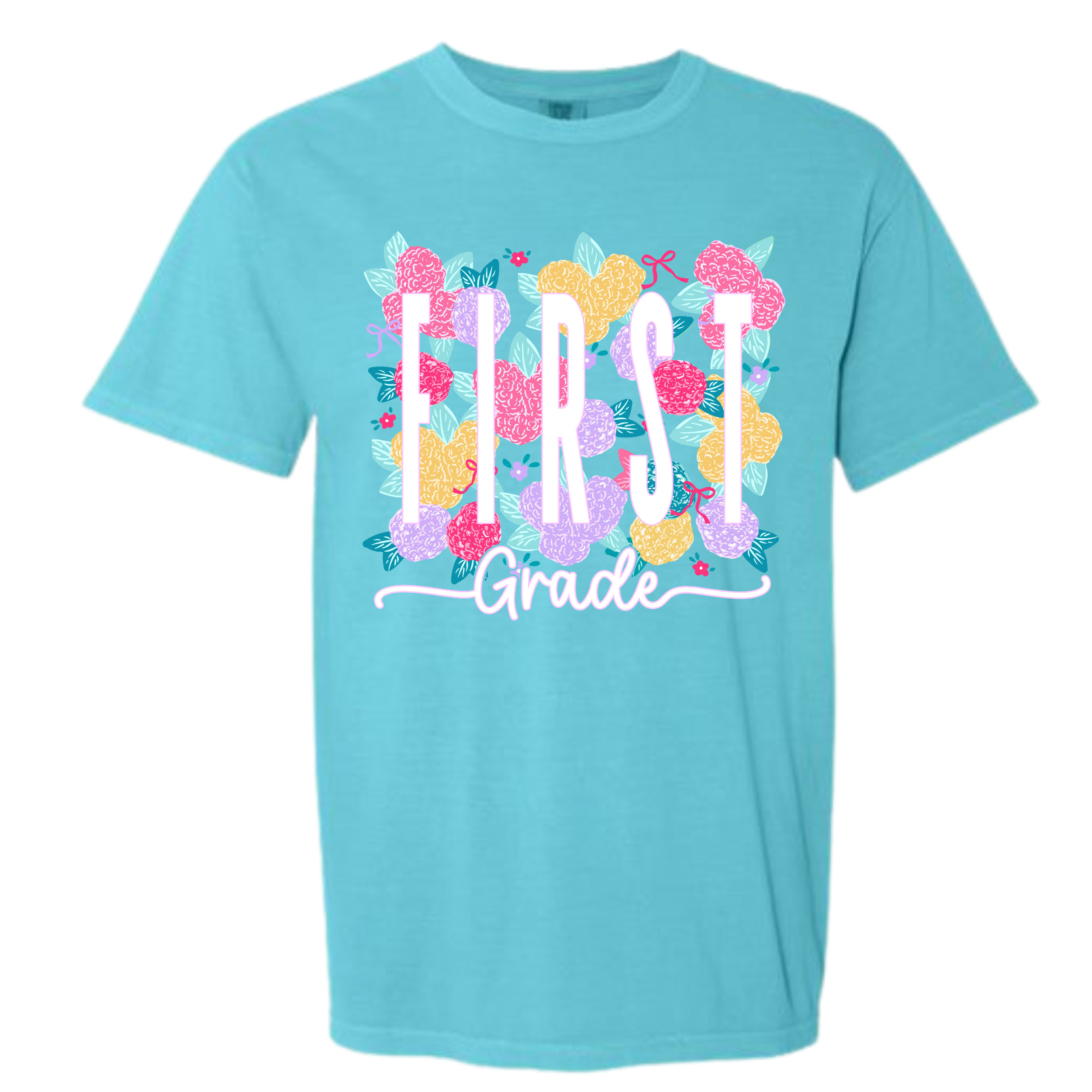 Bright Floral Grade Level Comfort Colors Tee