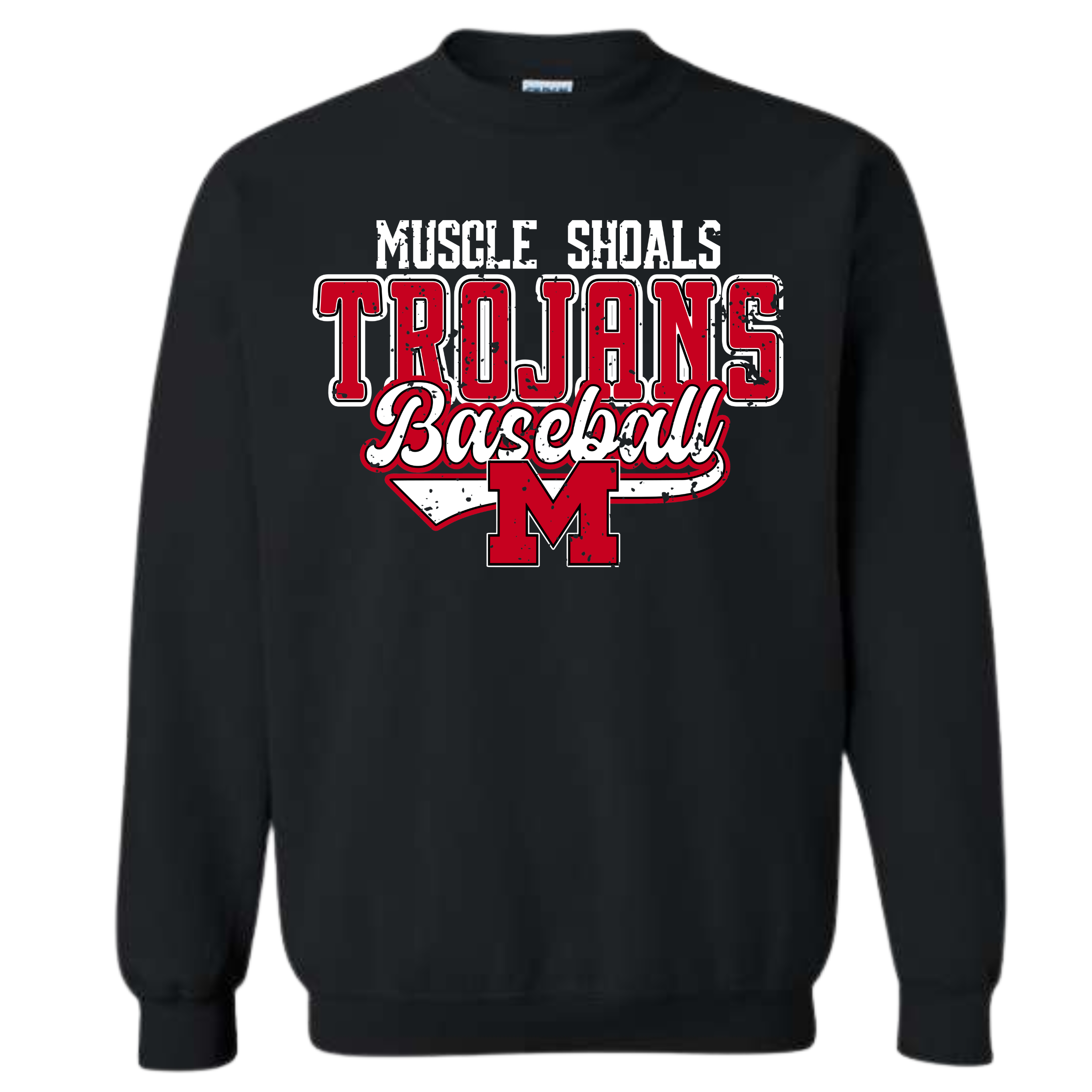 Team Retro Baseball Sweatshirt-18000 Black