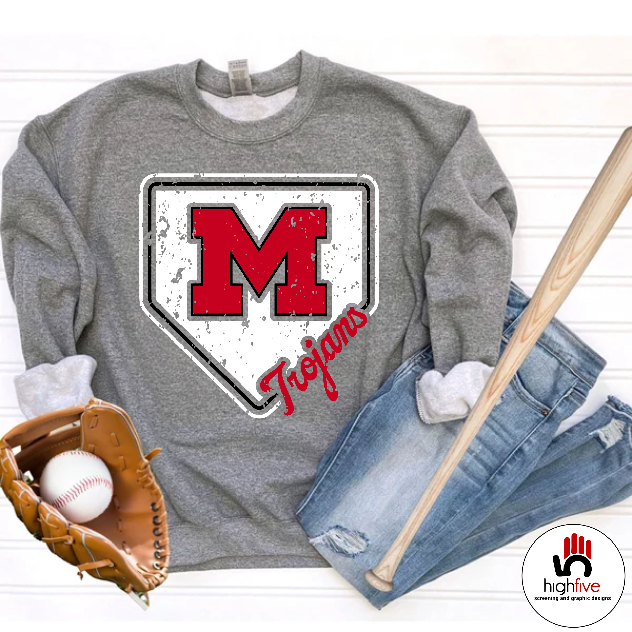 Homeplate Graphite Heather Sweatshirt