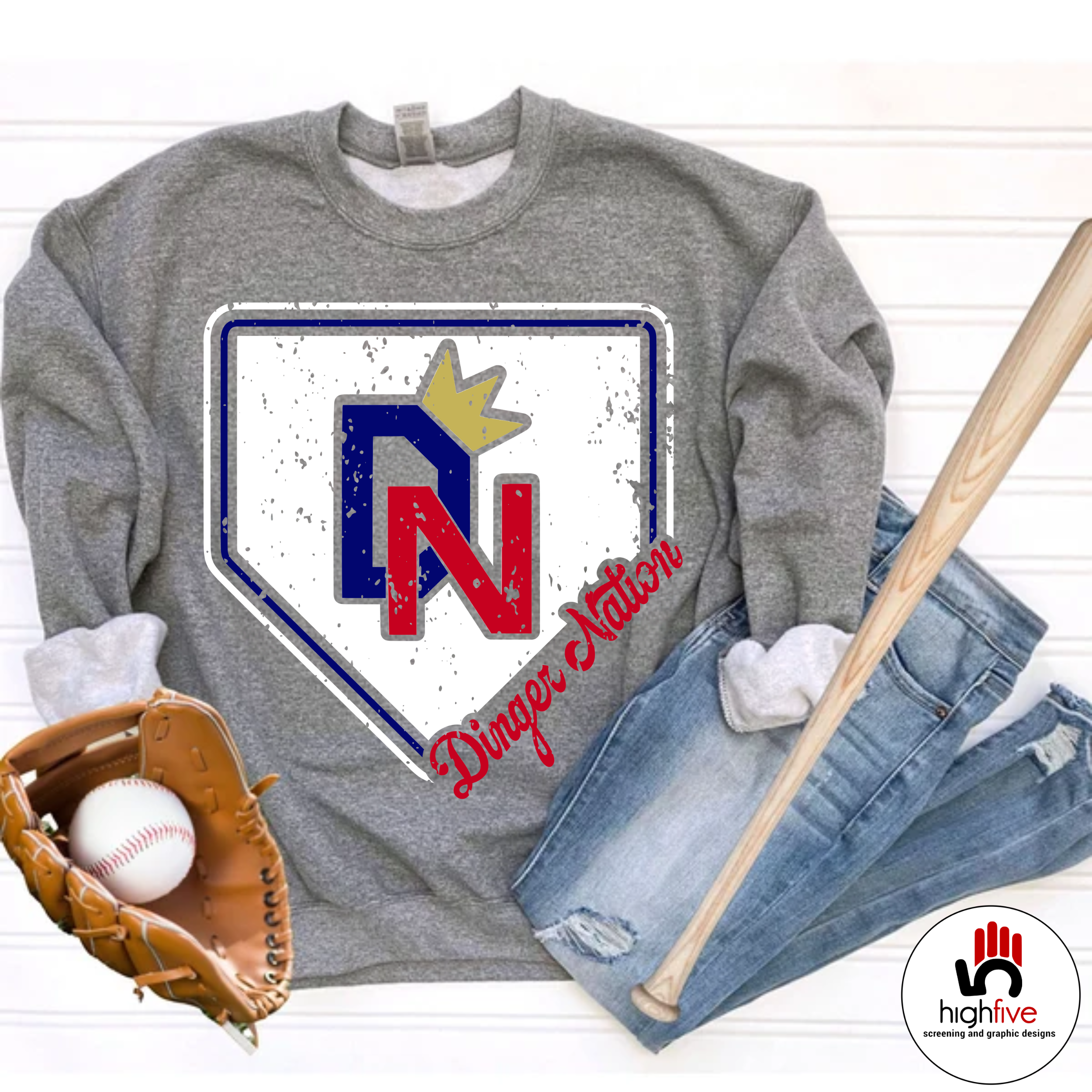 Homeplate Graphite Heather Sweatshirt