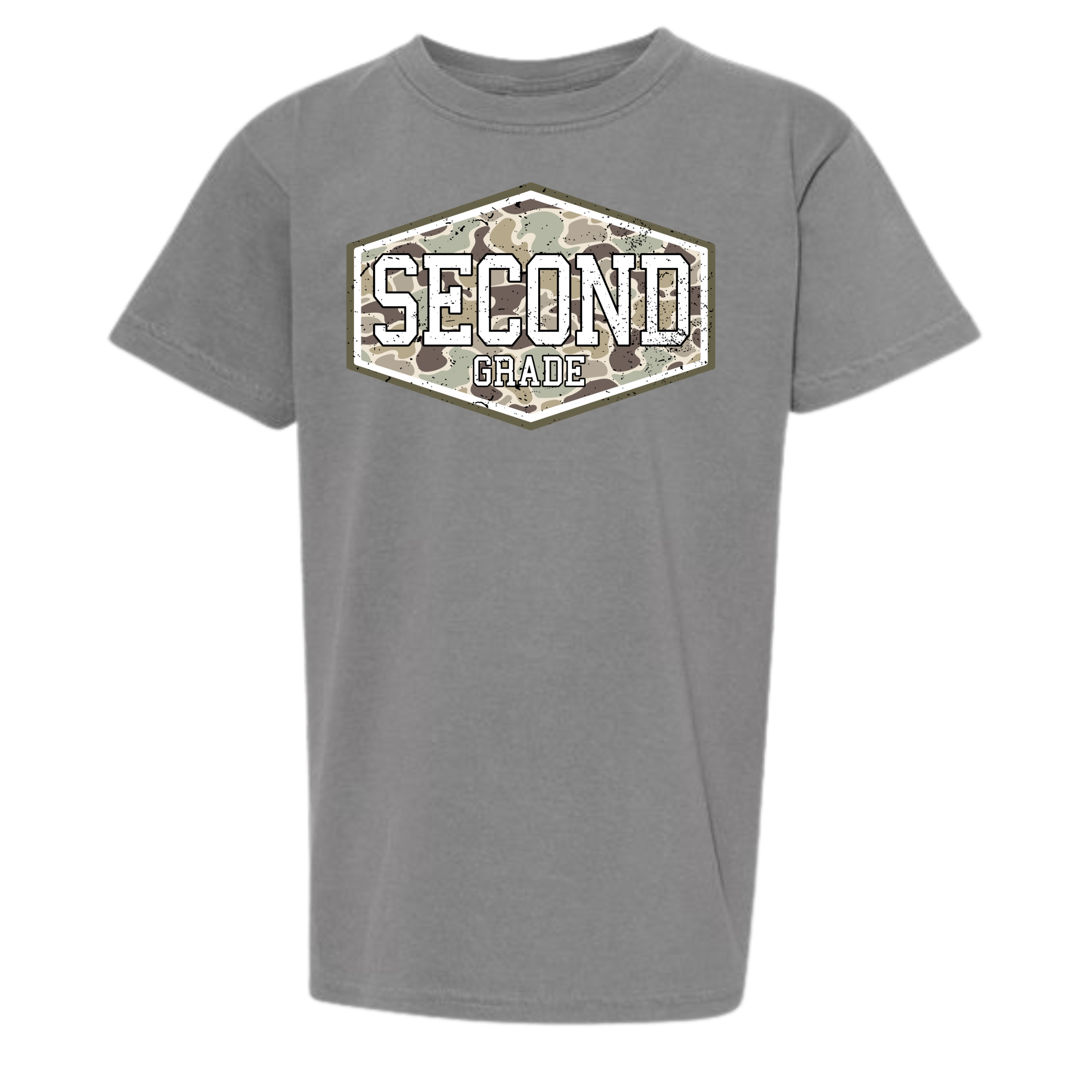 Camo Grade Level -Grey Comfort Colors T-shirt