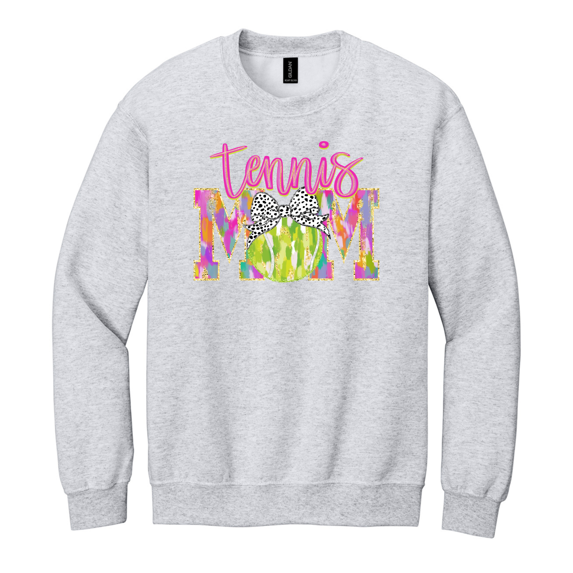 Tennis Mom Sweatshirt- 18000 Ash Grey