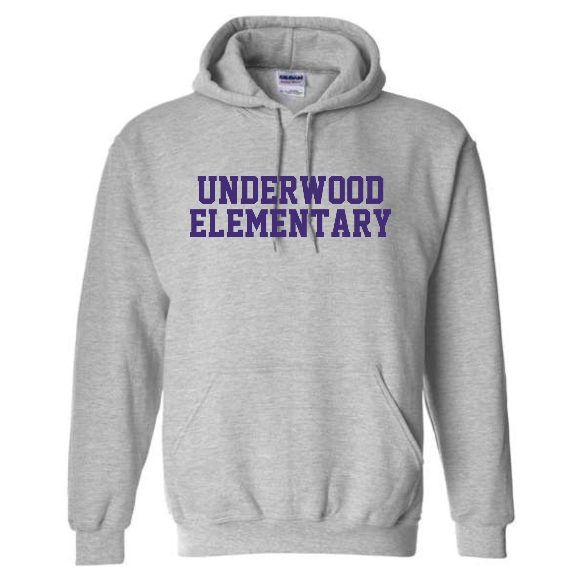 Underwood elem hoodie- 18500 Sport Grey