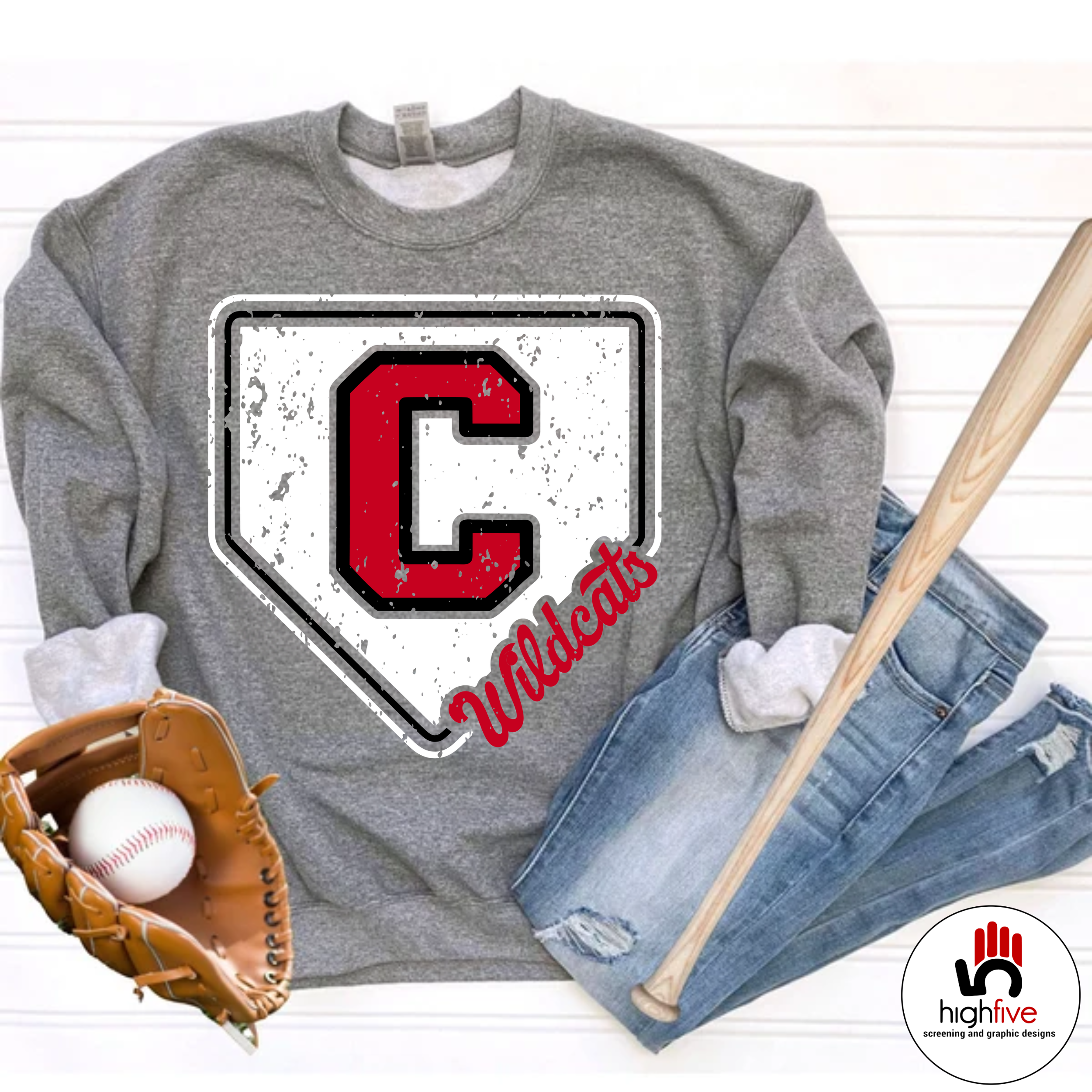 Homeplate Graphite Heather Sweatshirt